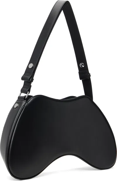 Diesel Shoulder Handbag With Zip Closure And Oval Logo In Black