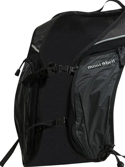 Montbell Grey Nylon Backpack In Black