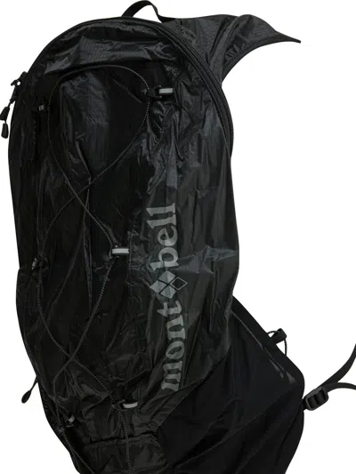 Montbell Grey Nylon Backpack In Black