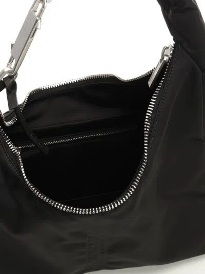 Rick Owens Gemini Shoulder Bag Adjustable Strap Hardware In Black