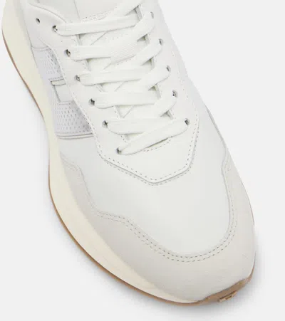 Hogan Women Silver H641 Leather Sneakers, 6.5 Luxury Sneakers For Women Darveys In White