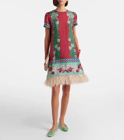 Roger Vivier Round Toe Gommettine Buckle Bow Ballerinas In Green