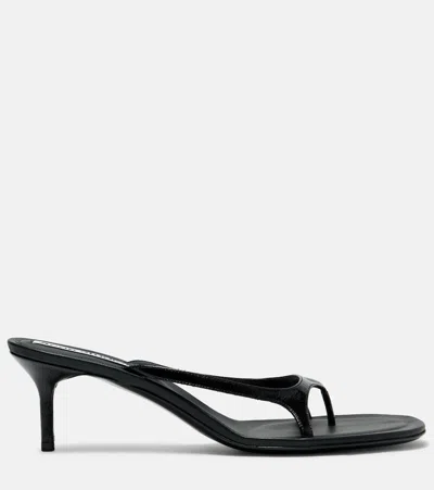 Acne Studios Sandals Open Toe Thin Straps Design In Black