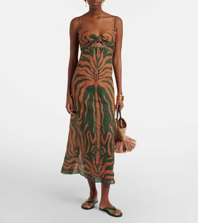 Ancient Greek Sandals Woman Thong Sandal Green Size 8 Synthetisches Material In Multi