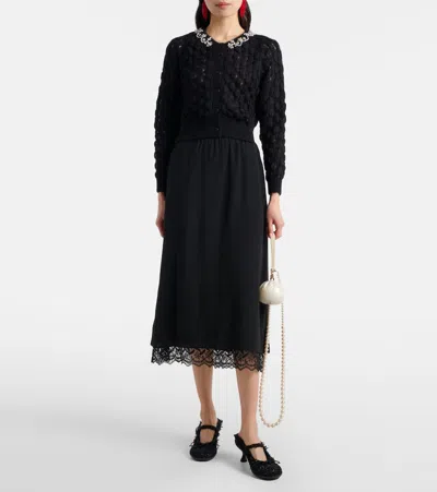 Simone Rocha Micro Egg Pearl-effect Clutch Bag In White