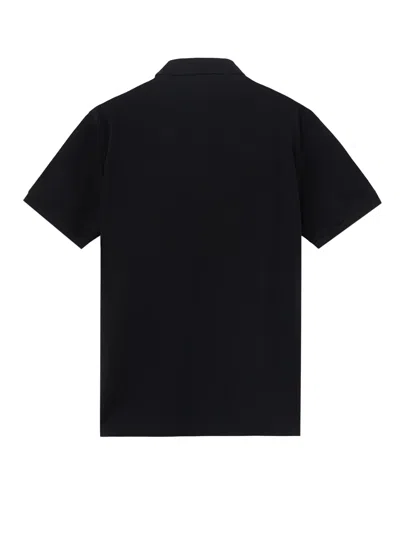 Stone Island Mens Black Brand-patch Regular-fit Stretch-cotton Polo Shirt Xl In Black