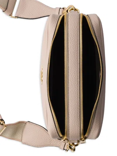 Prada Small Leather Shoulder Bag In Neutral