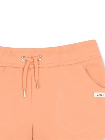 Chloé Drawstring Shorts In Neutral