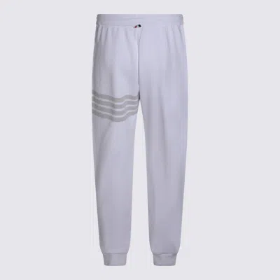Thom Browne Solid Loopback Overdyed 4-bar Sweatpants In Gray
