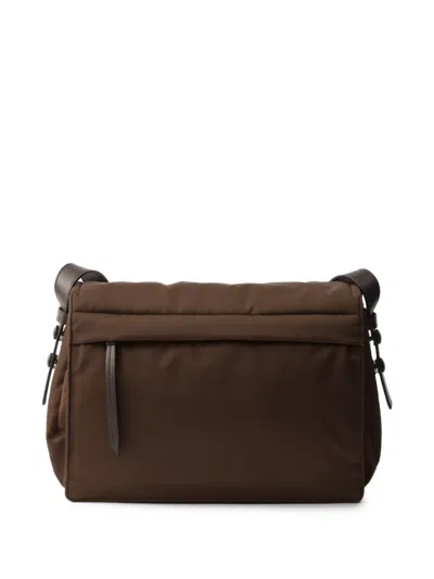 Prada Medium Re-nylon Traveller Shoulder Bag In Brown