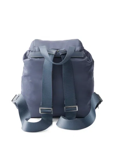 Prada Small Re-nylon Backpack In Blue