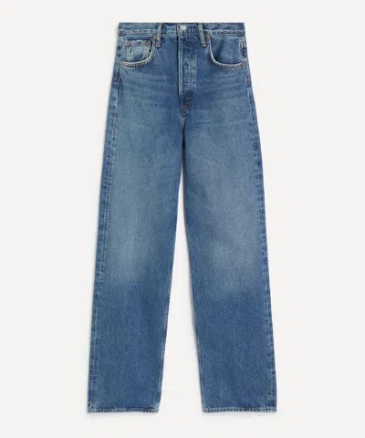 Agolde Ren High Rise Wide Leg Jean Shrine In Blue