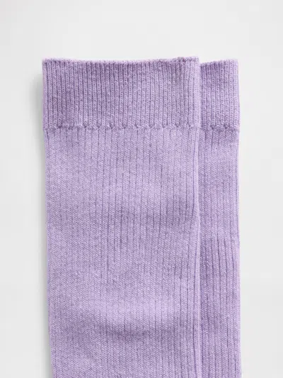 Gap Factory Crew Socks In Purple