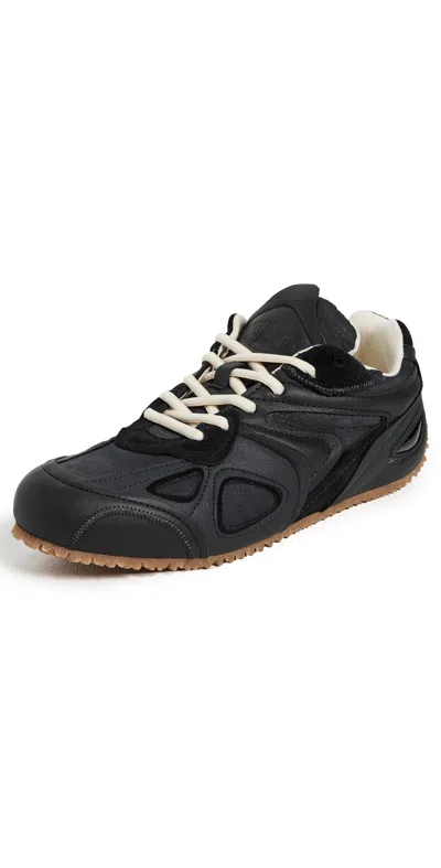 Axel Arigato Slow Runner Black Sneaker With Insert Design And Grooved Sole In Leather And Suede Woman