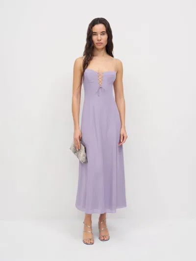 Reformation Emely Dress In Purple