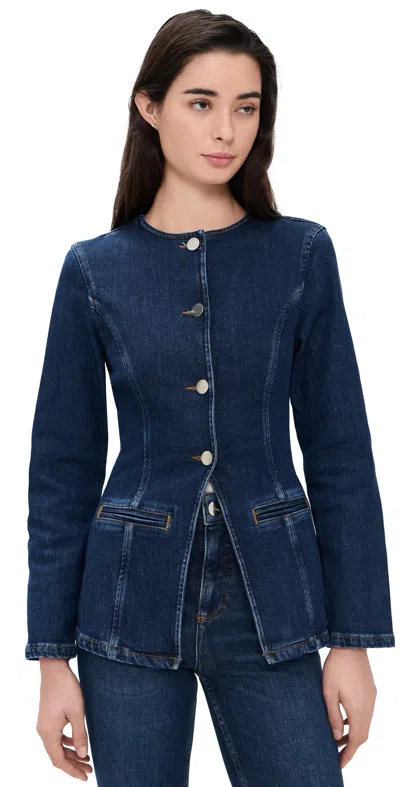 Aligne Daphne Denim Blazer In Blue