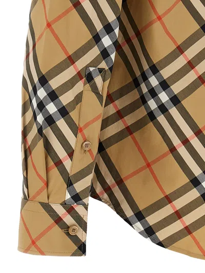 Burberry Button-down Collar Checked Pattern Shirt In Multi