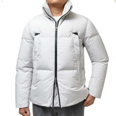 Herno Gray Polyester Coat In White