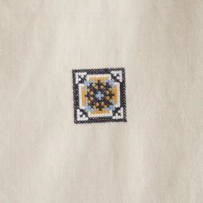 Abercrombie & Fitch Short Sleeve Tile Detail Knitted Shirt In Neutral