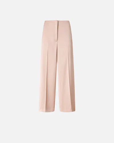 Pinko Limoncello Pink Pants With Concealed Front Closure In Tech Fabric Woman