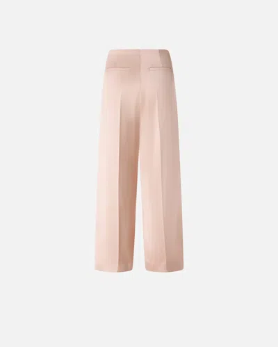 Pinko Limoncello Pink Pants With Concealed Front Closure In Tech Fabric Woman