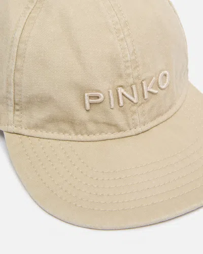 Pinko Lettering Cap In Brown