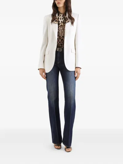 Dolce & Gabbana Buttoned Jacket In White