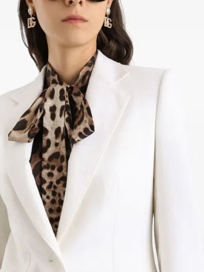 Dolce & Gabbana Buttoned Jacket In White