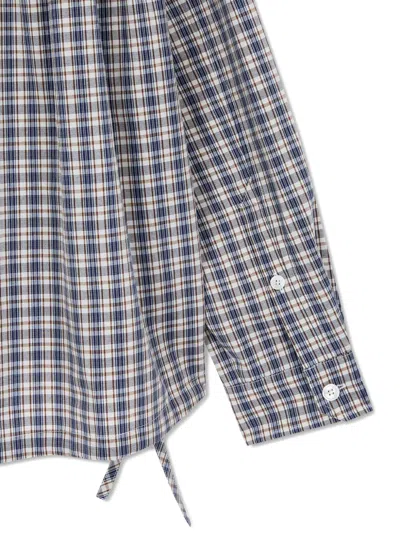 Tomboy Check-pattern Shirt In Blue