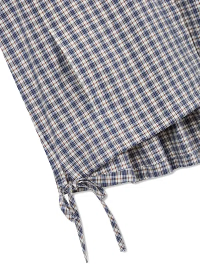 Tomboy Check-pattern Shirt In Blue