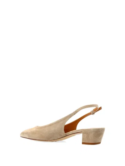Aeyde Celeste Slingback Leather Pumps In Brown