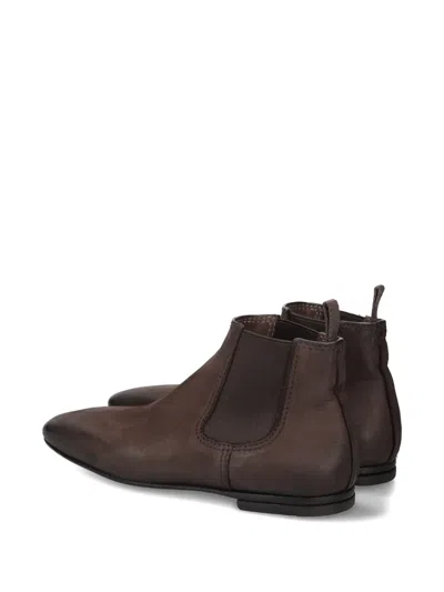 Premiata Pull-tab Chelsea Boots In Brown