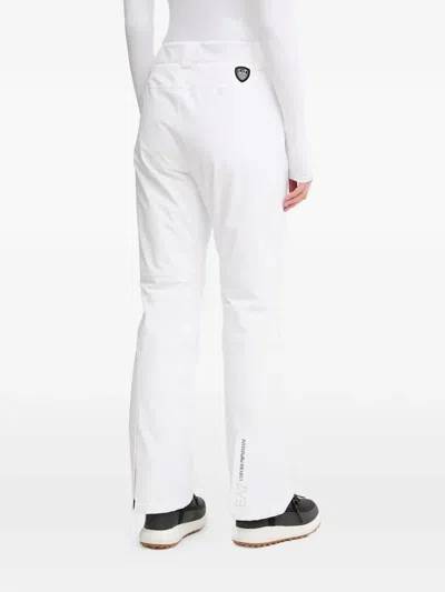 Ea7 Logo-detail Ski Pants In White