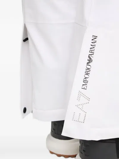 Ea7 Logo-detail Ski Pants In White