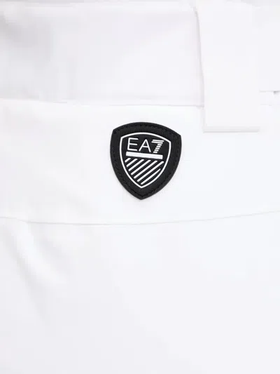 Ea7 Logo-detail Ski Pants In White