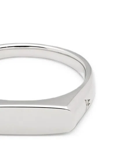Tom Wood Knut Signet Ring In Metallic