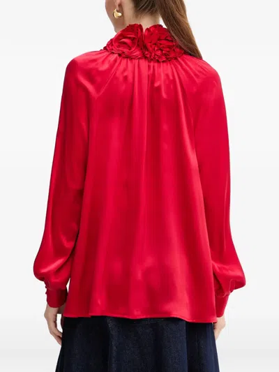 Luisa Spagnoli Long-sleeve Top In Red