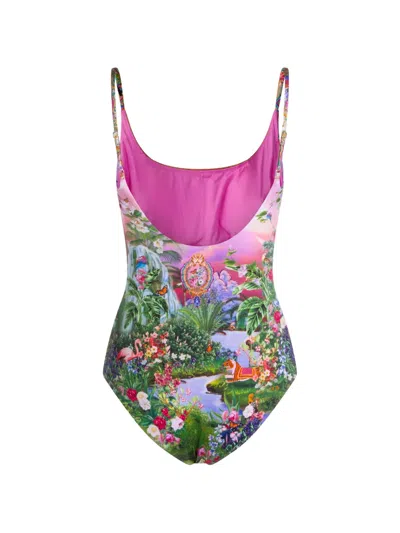 Camilla Scoop Neck One Piece With Scoop Back Turkish Delight In Multi