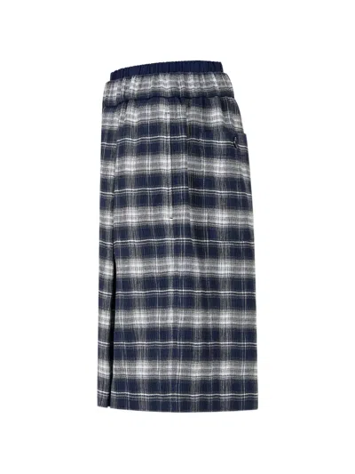 Tomboy Check-pattern Shorts In Blue