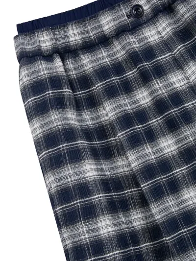 Tomboy Check-pattern Shorts In Blue