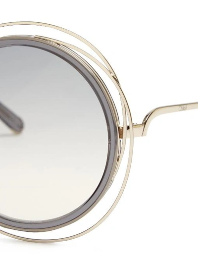 chloe carlina square sunglasses