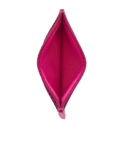 Marc Jacobs The Leather Raspberry Pink Card Case In Pink