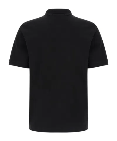 Stone Island Mens Black Brand-patch Regular-fit Stretch-cotton Polo Shirt Xl In Blue