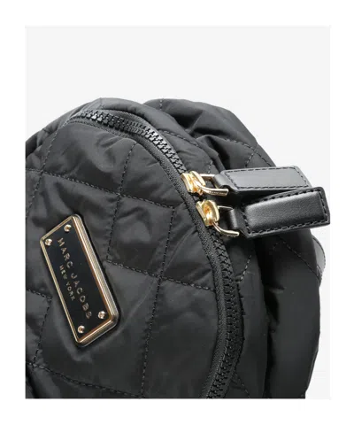 Marc Jacobs Quilted Zip Backpack In Black