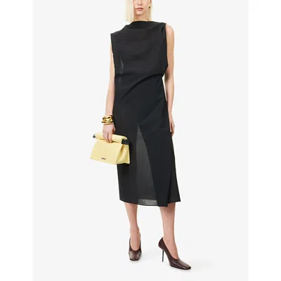 Jacquemus Women Black The Drap Dress, Xs Luxury Dresses For Women Darveys In Black