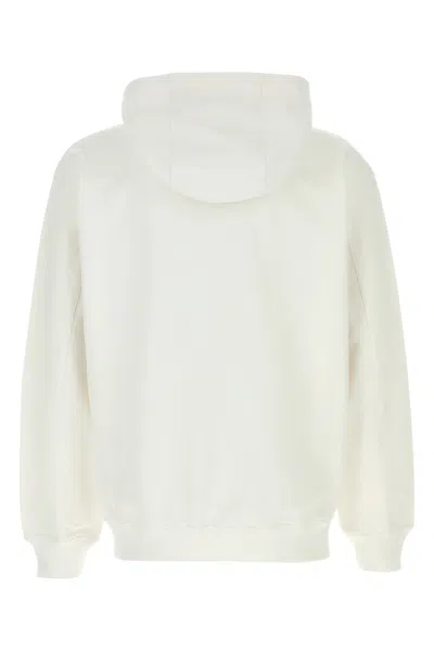 Casablanca Tennis Club Logo-print Hooded Cotton Sweatshirt In White