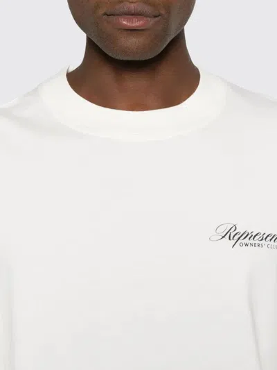 Represent Cotton Logo T-shirt In White