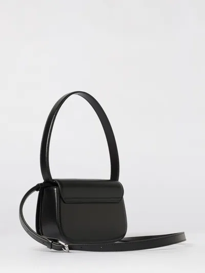 Diesel Mini Shoulder Bag In Soft Nappa Leather With Logo Detail In Pattern