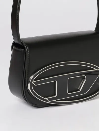 Diesel Mini Shoulder Bag In Soft Nappa Leather With Logo Detail In Pattern