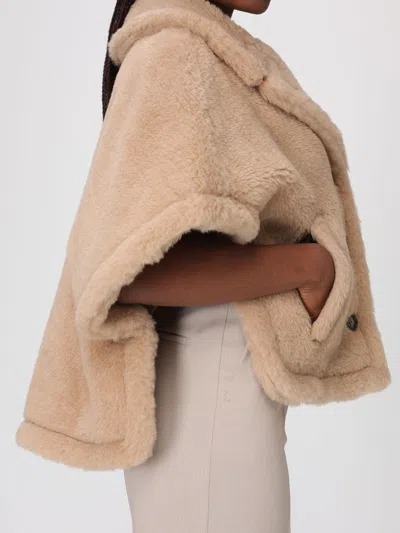 Max Mara Buttoned Jacket In Brown